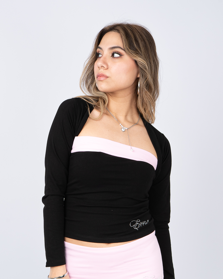 TOP STRAPLESS KRYSTAL